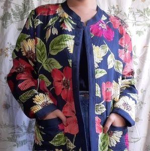 Quilted Floral Jacket